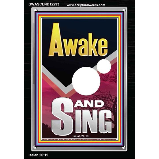 AWAKE AND SING  Bible Verse Portrait  GWASCEND12293  