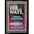 WALK IN MY WAYS AND KEEP MY COMMANDMENTS  Wall & Art Décor  GWASCEND12296  "25x33"