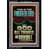 BY THE FINGER OF GOD ALL THINGS ARE POSSIBLE  Décor Art Work  GWASCEND12304  "25x33"