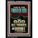 BY THE FINGER OF GOD ALL THINGS ARE POSSIBLE  Décor Art Work  GWASCEND12304  