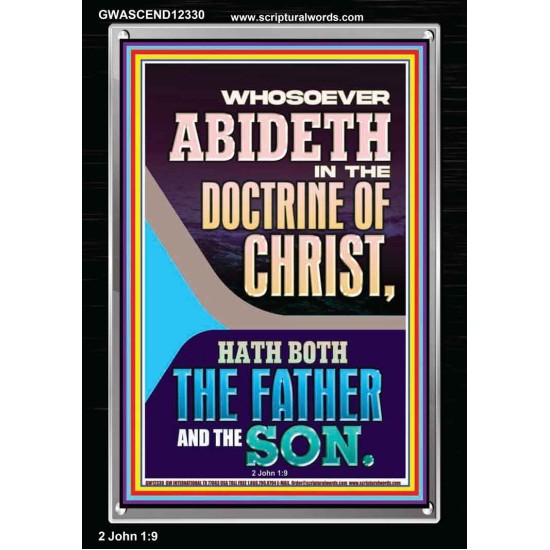 ABIDETH IN THE DOCTRINE OF CHRIST  Custom Christian Artwork Portrait  GWASCEND12330  