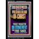 REDEEMED WITH THE PRECIOUS BLOOD OF CHRIST  Custom Wall Décor  GWASCEND12334  