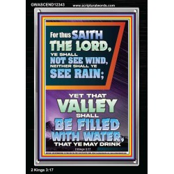 YOUR VALLEY SHALL BE FILLED WITH WATER  Custom Inspiration Bible Verse Portrait  GWASCEND12343  