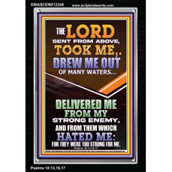 THE LORD DREW ME OUT OF MANY WATERS  New Wall Décor  GWASCEND12346  "25x33"