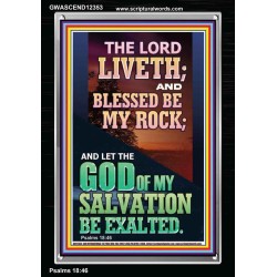 BLESSED BE MY ROCK GOD OF MY SALVATION  Bible Verse for Home Portrait  GWASCEND12353  "25x33"