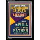 I SEEK NOT MINE OWN WILL BUT THE WILL OF THE FATHER  Inspirational Bible Verse Portrait  GWASCEND12385  
