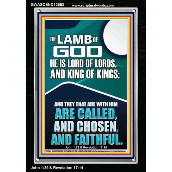 THE LAMB OF GOD LORD OF LORDS KING OF KINGS  Unique Power Bible Portrait  GWASCEND12663  