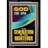 GOD IS IN THE GENERATION OF THE RIGHTEOUS  Ultimate Inspirational Wall Art  Portrait  GWASCEND12679  "25x33"