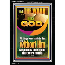 AND THE WORD WAS GOD ALL THINGS WERE MADE BY HIM  Ultimate Power Portrait  GWASCEND12937  "25x33"