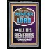 WHAT SHALL I RENDER UNTO THE LORD FOR ALL HIS BENEFITS  Bible Verse Art Prints  GWASCEND12996  "25x33"