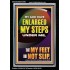 MY GOD HAVE ENLARGED MY STEPS UNDER ME THAT MY FEET DID NOT SLIP  Bible Verse Art Prints  GWASCEND12998  "25x33"