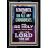 DO ALL MY COMMANDMENTS AND BE HOLY  Christian Portrait Art  GWASCEND13010  "25x33"