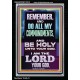 DO ALL MY COMMANDMENTS AND BE HOLY  Christian Portrait Art  GWASCEND13010  