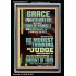 GRACE UNMERITED FAVOR OF GOD BE MODEST IN YOUR THINKING AND JUDGE YOURSELF  Christian Portrait Wall Art  GWASCEND13011  "25x33"