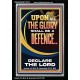 THE GLORY OF GOD SHALL BE THY DEFENCE  Bible Verse Portrait  GWASCEND13013  