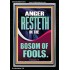 ANGER RESTETH IN THE BOSOM OF FOOLS  Encouraging Bible Verse Portrait  GWASCEND13021  "25x33"