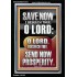 O LORD SAVE AND PLEASE SEND NOW PROSPERITY  Contemporary Christian Wall Art Portrait  GWASCEND13047  "25x33"