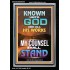 KNOWN UNTO GOD ARE ALL HIS WORKS  Unique Power Bible Portrait  GWASCEND9388  "25x33"