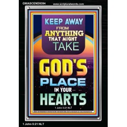KEEP YOURSELVES FROM IDOLS  Sanctuary Wall Portrait  GWASCEND9394  "25x33"