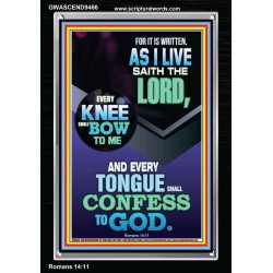 EVERY TONGUE WILL GIVE WORSHIP TO GOD  Unique Power Bible Portrait  GWASCEND9466  "25x33"