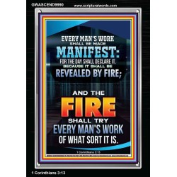 FIRE SHALL TRY EVERY MAN'S WORK  Ultimate Inspirational Wall Art Portrait  GWASCEND9990  "25x33"