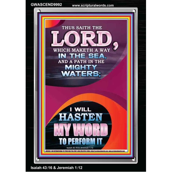 A WAY IN THE SEA AND PATH IN MIGHTY WATERS  Unique Power Bible Portrait  GWASCEND9992  