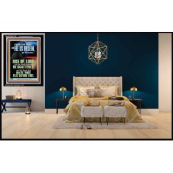 CHRIST JESUS IS RISEN LET THINE ENEMIES BE SCATTERED  Christian Wall Art  GWASCEND11795  "25x33"
