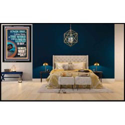 STUDY THE WORD OF THE LORD DAY AND NIGHT  Large Wall Accents & Wall Portrait  GWASCEND11817  "25x33"