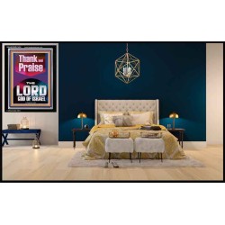 THANK AND PRAISE THE LORD GOD  Custom Christian Wall Art  GWASCEND11834  "25x33"