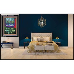 THE LORD BLESSED THE HABITATION OF THE JUST  Large Scriptural Wall Art  GWASCEND12399  "25x33"