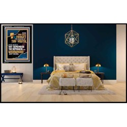 THOU SHALT FORGET THE SHAME OF THY YOUTH  Ultimate Inspirational Wall Art Portrait  GWASCEND12670  "25x33"