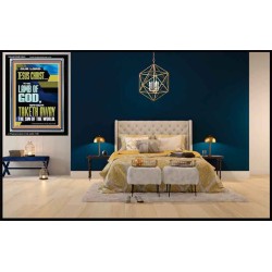 LAMB OF GOD WHICH TAKETH AWAY THE SIN OF THE WORLD  Ultimate Inspirational Wall Art Portrait  GWASCEND12943  "25x33"