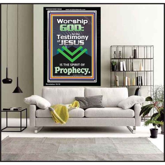 TESTIMONY OF JESUS IS THE SPIRIT OF PROPHECY  Kitchen Wall Décor  GWASCEND10046  