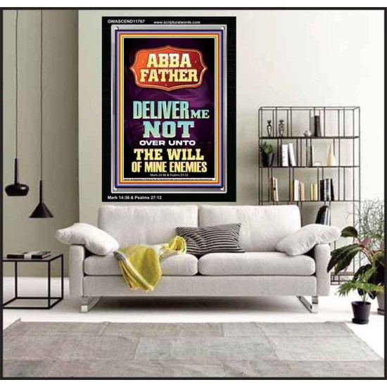 PLEASE DON'T LET ME FALL INTO THE HAND OF MY ENEMIES  Contemporary Christian Wall Art  GWASCEND11767  