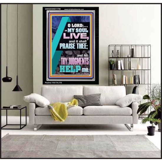 LET THY JUDGEMENTS HELP ME  Contemporary Christian Wall Art  GWASCEND11786  