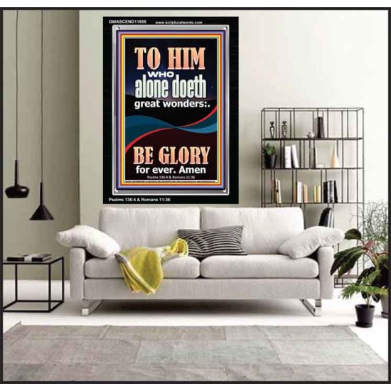 WHO ALONE DOETH GREAT WONDERS  Art & Décor Portrait  GWASCEND11855  