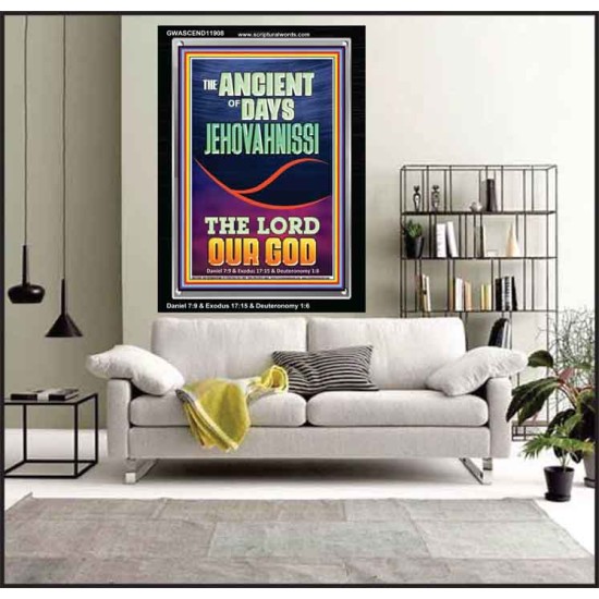 THE ANCIENT OF DAYS JEHOVAH NISSI THE LORD OUR GOD  Ultimate Inspirational Wall Art Picture  GWASCEND11908  