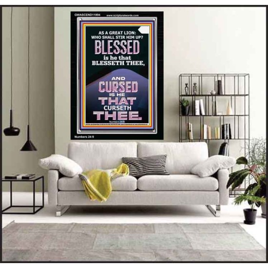 BLESSED IS HE THAT BLESSETH THEE  Encouraging Bible Verse Portrait  GWASCEND11994  