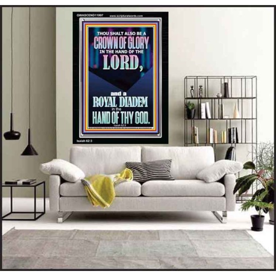 A CROWN OF GLORY AND A ROYAL DIADEM  Christian Quote Portrait  GWASCEND11997  