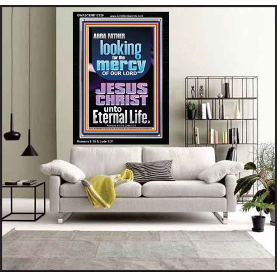 LOOKING FOR THE MERCY OF OUR LORD JESUS CHRIST UNTO ETERNAL LIFE  Bible Verses Wall Art  GWASCEND12120  
