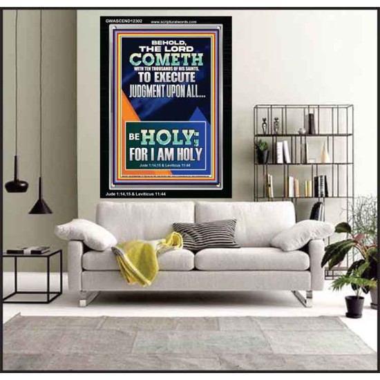 THE LORD COMETH TO EXECUTE JUDGMENT UPON ALL  Large Wall Accents & Wall Portrait  GWASCEND12302  
