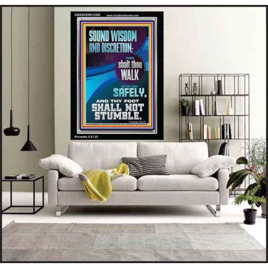 THY FOOT SHALL NOT STUMBLE  Bible Verse for Home Portrait  GWASCEND12392  