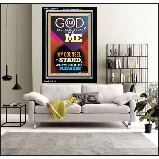 MY COUNSEL SHALL STAND  Ultimate Inspirational Wall Art Portrait  GWASCEND9386  