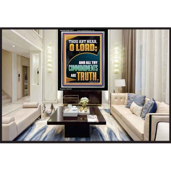 ALL THY COMMANDMENTS ARE TRUTH O LORD  Ultimate Inspirational Wall Art Picture  GWASCEND12217  