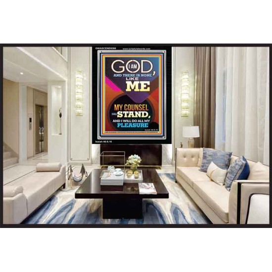 MY COUNSEL SHALL STAND  Ultimate Inspirational Wall Art Portrait  GWASCEND9386  