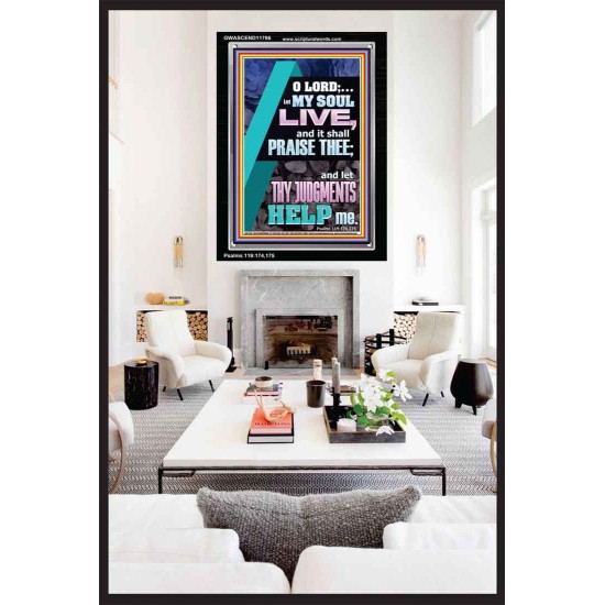 LET THY JUDGEMENTS HELP ME  Contemporary Christian Wall Art  GWASCEND11786  