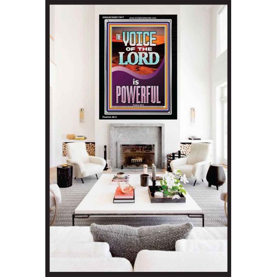 THE VOICE OF THE LORD IS POWERFUL  Scriptures Décor Wall Art  GWASCEND11977  