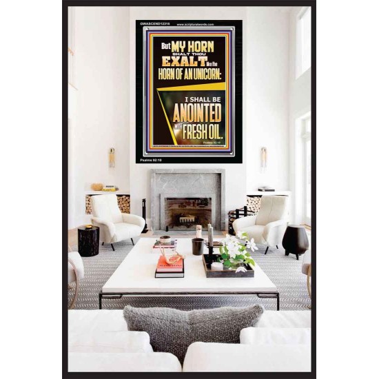 MY HORN SHALT THOU EXALT   Custom Contemporary Christian Wall Art  GWASCEND12315  