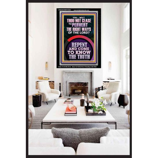 REPENT AND COME TO KNOW THE TRUTH  Large Custom Portrait   GWASCEND12354  