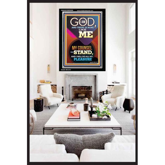 MY COUNSEL SHALL STAND  Ultimate Inspirational Wall Art Portrait  GWASCEND9386  